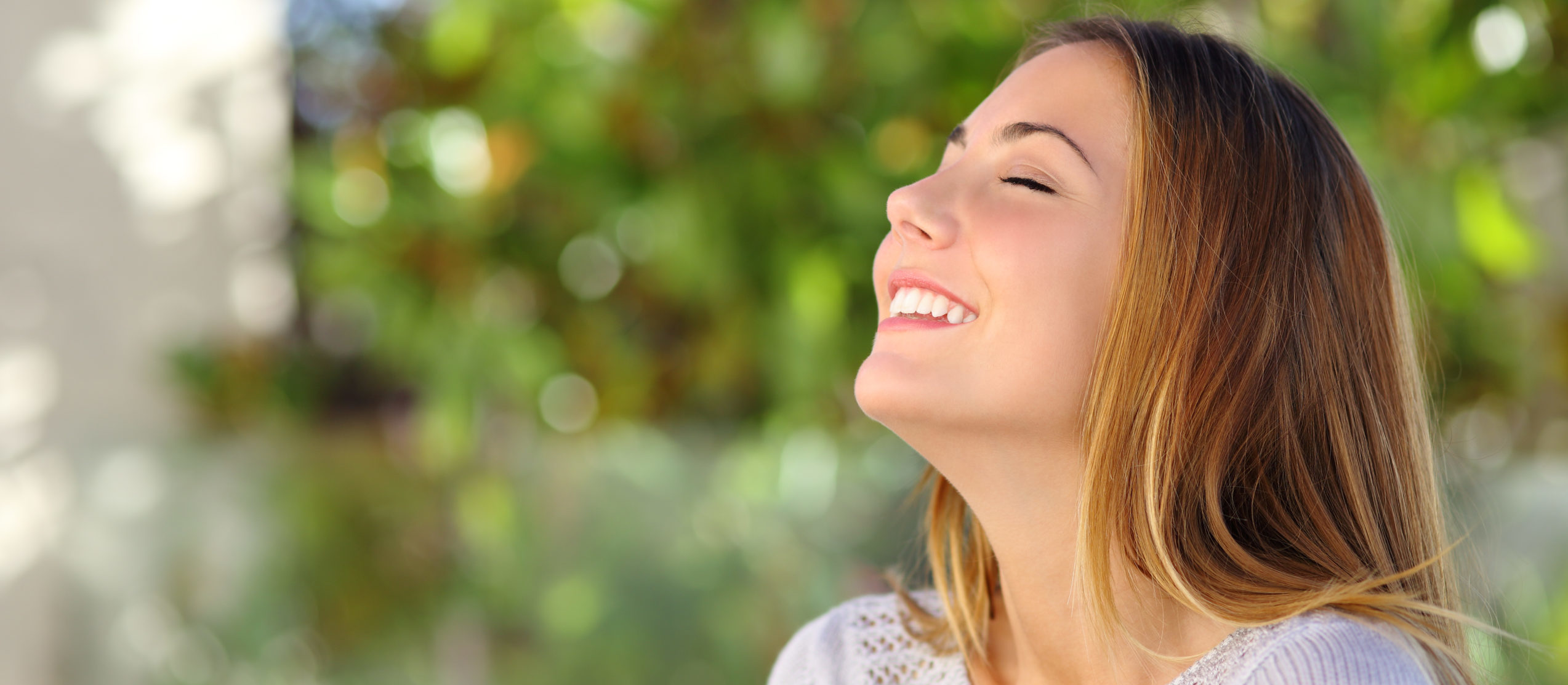 happy smiling woman