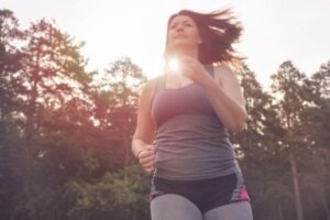 socal woman running for exercise